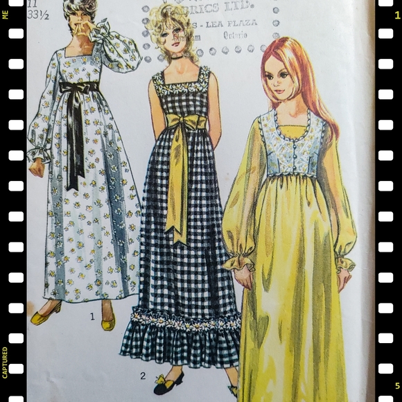 Vintage 1971 Simplicity 9259 Pattern Dress Bolero - Picture 1 of 8
